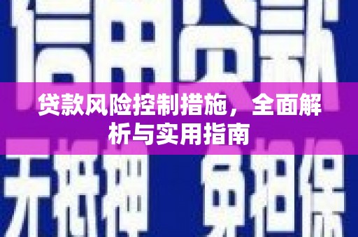正镶白旗贷款风险控制措施，全面解析与实用指南