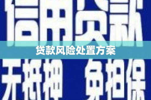正镶白旗贷款风险处置方案