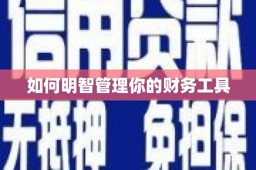 正镶白旗如何明智管理你的财务工具