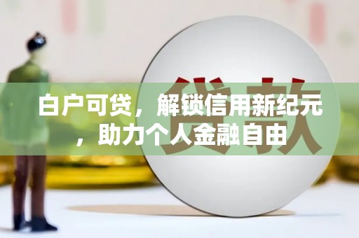 正镶白旗白户可贷，解锁信用新纪元，助力个人金融自由