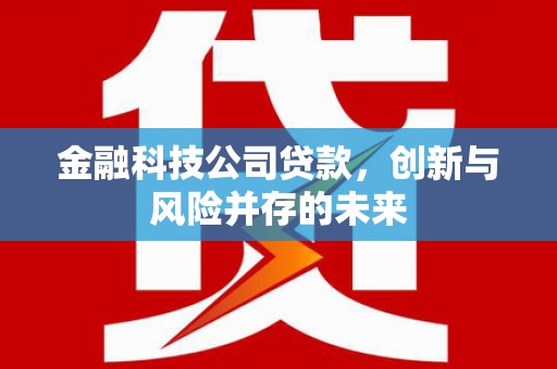 正镶白旗金融科技公司贷款，创新与风险并存的未来