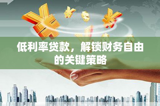 正镶白旗低利率贷款，解锁财务自由的关键策略