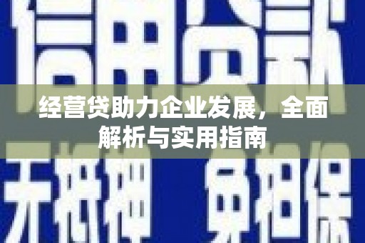 正镶白旗经营贷助力企业发展，全面解析与实用指南