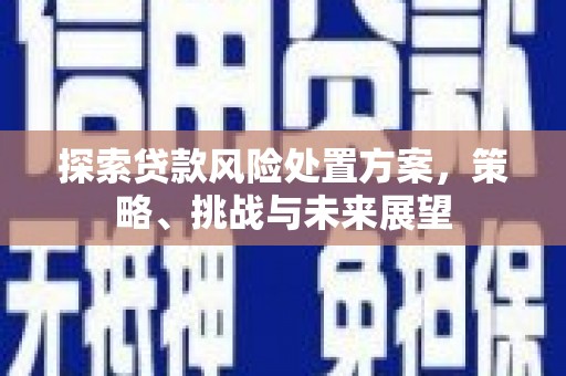 正镶白旗探索贷款风险处置方案，策略、挑战与未来展望