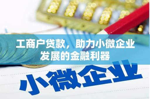 正镶白旗工商户贷款，助力小微企业发展的金融利器