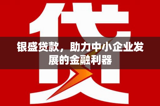 正镶白旗银盛贷款，助力中小企业发展的金融利器
