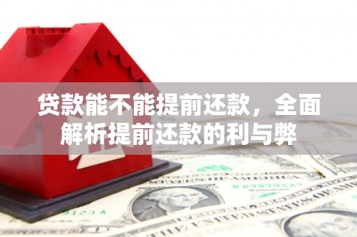 正镶白旗贷款能不能提前还款，全面解析提前还款的利与弊