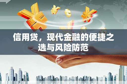 正镶白旗信用贷，现代金融的便捷之选与风险防范