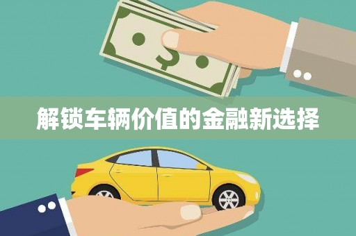 正镶白旗解锁车辆价值的金融新选择
