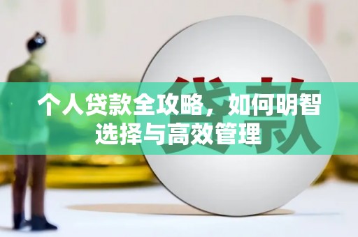 正镶白旗个人贷款全攻略，如何明智选择与高效管理